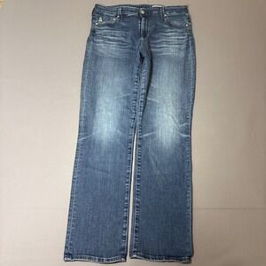 AG Adriano Goldschmied Mari Jeans Womens 32R Blue High Rise Slim Straight